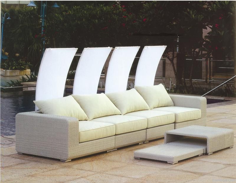 Durable outdoor wicker furniture