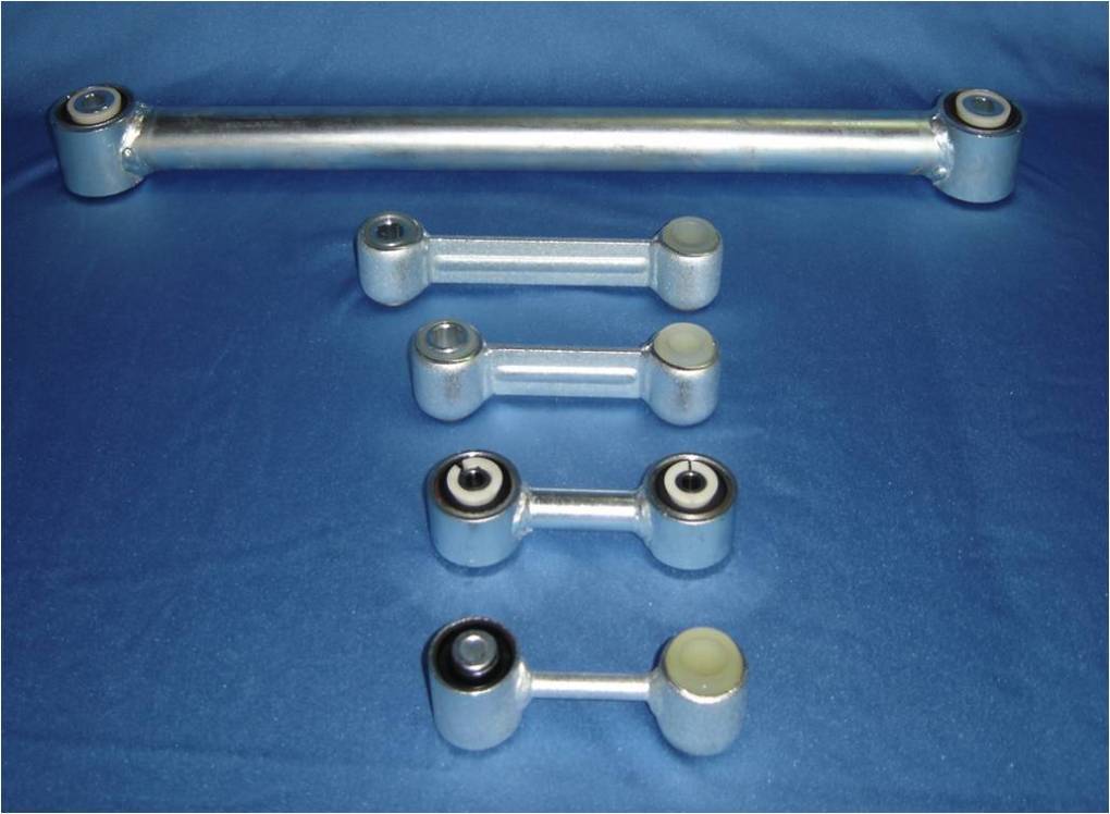 Bushes and arms for stabilizer bars