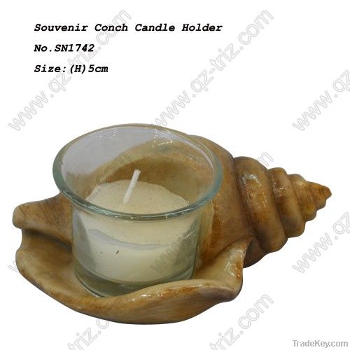 Souvenir Conch Candle Holder