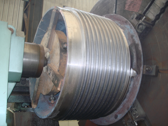 steel rope winding drum