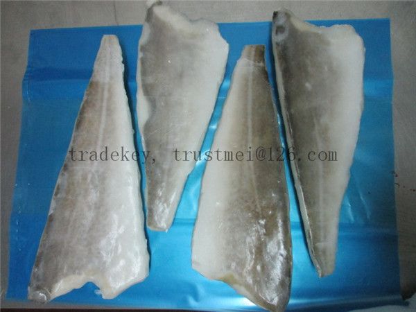 Atlantic cod fillets, loins, portions, lightly salted