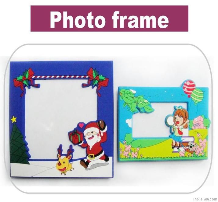 Lovely and colorful soft pvc photo frame