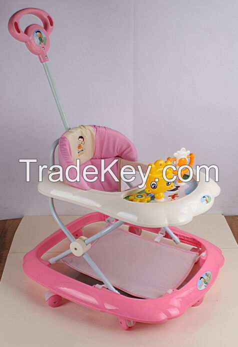 baby walker with brakes, music tray