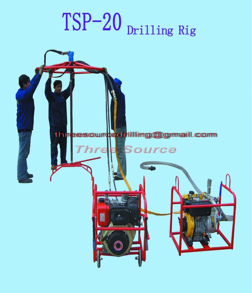 Flush drilling rig oil exploration