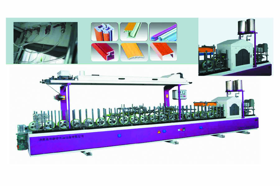 MBFâLSG300D  Profiles Wrapping Machine With Primer Cabinet