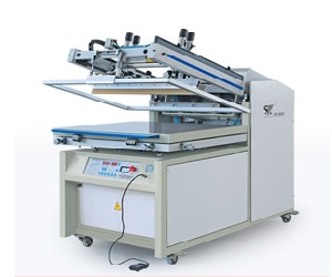 Microcomputer screen printing machine