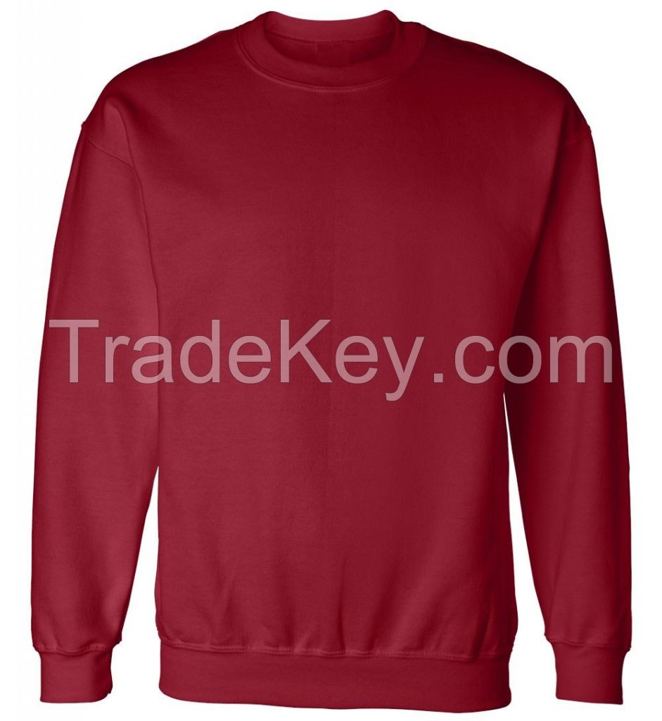 customise collar breathable warm crew neck sweatshirt o neck long sleeve pullover fleece french terry cotton velour