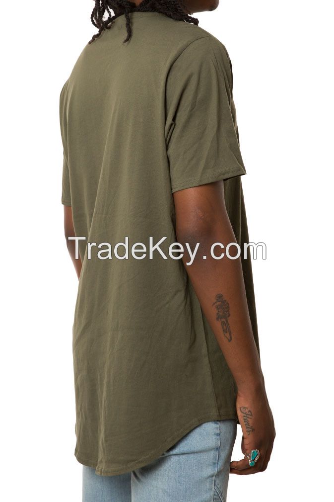 custom t shirt crew o neck curves hem long hem line short sleeve modal organic hemp bamboo cotton polyester men women unisex
