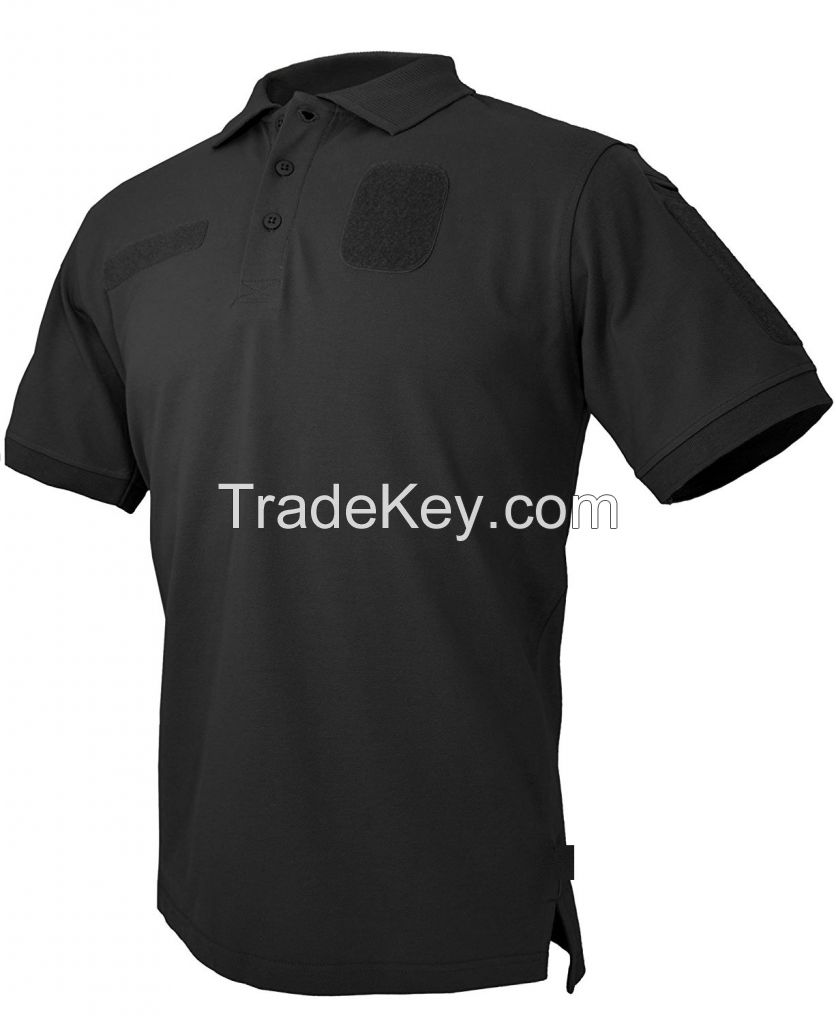 custom Tactical polo t shirt oem embroidery printing short sleeve security Guard military shirt