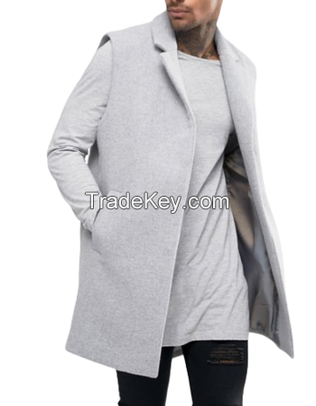 customize warm winter Wind Coat Men youth unisex casual Overcoat long wool Trench Coat military