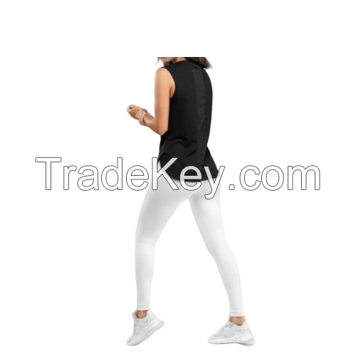 custom OEM Women's Sleeveless Active Racer back Sport Gym yoga fitness vest Running Workout Fitness Tank Top