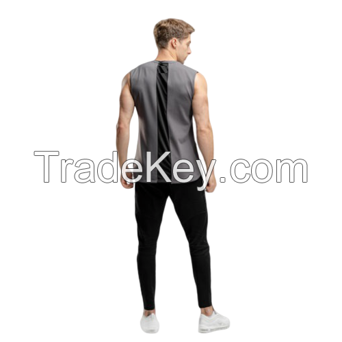 customize bodybuilding Gym Stringer Y Back fitness muscle Tank Top Men drop shoulder armhole cut off curve hem scope workout