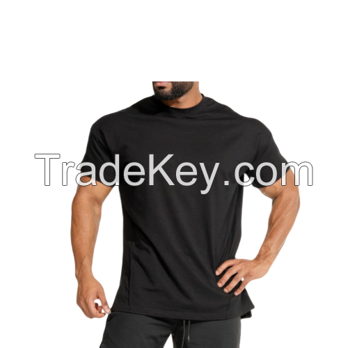 custom Bodybuilding Muscle athletic sports men gym workout fitness short sleeve t shirts straight hem line slim fit Cross