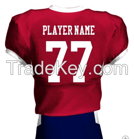 custom football american jerseys shirt uniform adult youth embroidery sublimation printing