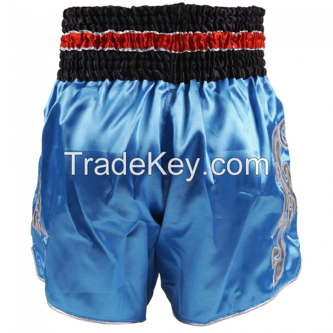 customize Fight MMA custom logo Kick Boxing Muay Thai Shorts silk satin