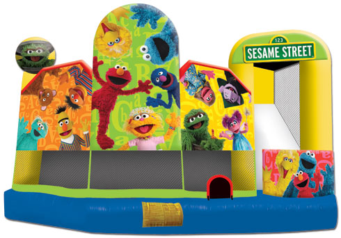 Sesame Street Bounce House & Slide Combo