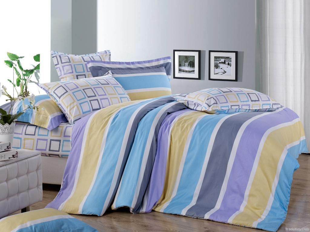 cotton printed bedding set