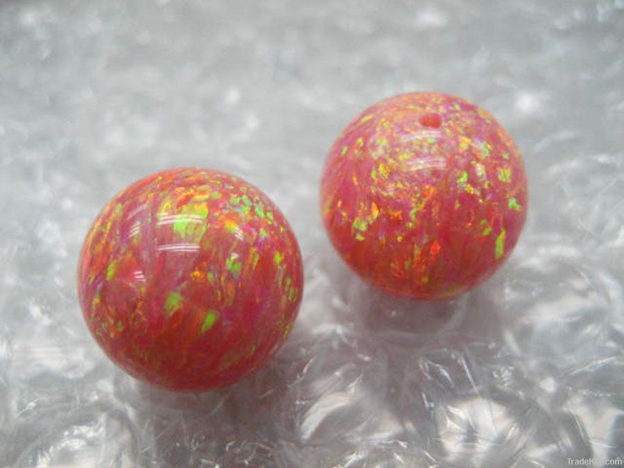 Synthetic Opal Bead (Pink)