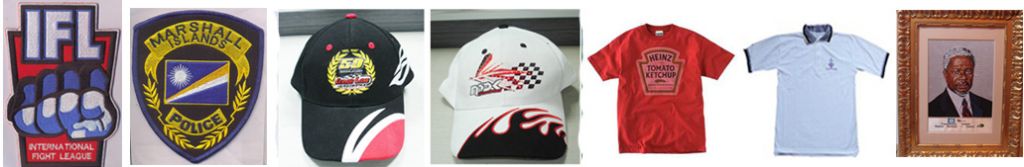 Embroidery patches and hats