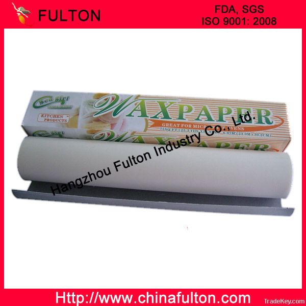 Wax paper for food wrapping