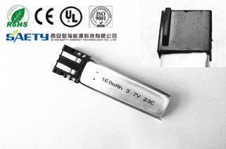 160mAh 20C 3.7V Lithium Polymer Battery