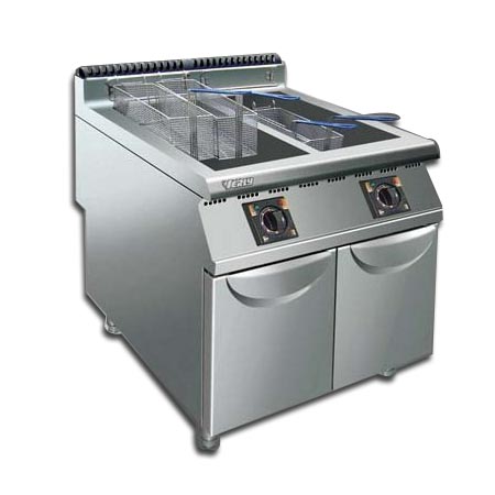 :Combination Series Cabinet Double-cylinder Four Sieves Electric Fryer
