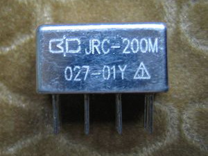 JRC-200M Subminiature Hermetically Sealed Relay