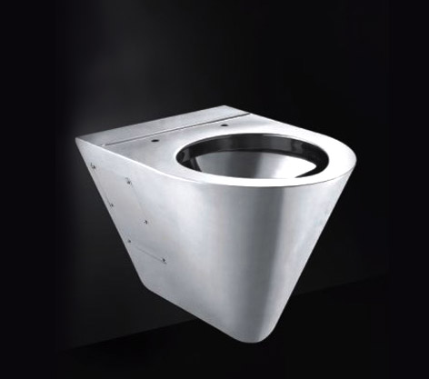 stainless steel wall-hung toilet