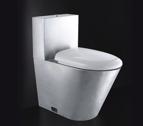 Stainless steel standard toilet with water tank