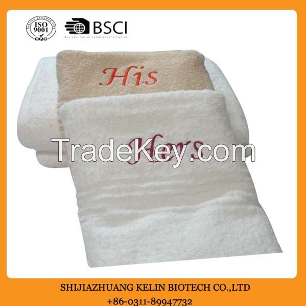 custom embroidered 100% cotton towel 
