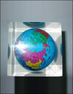 Crystal a globe