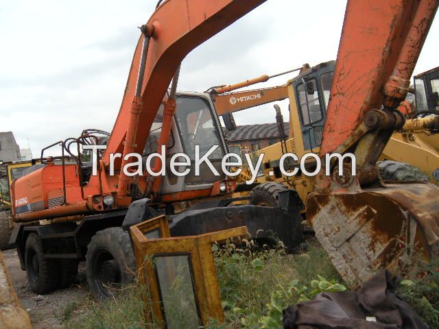 used hitachi EX160WD wheel excavator 