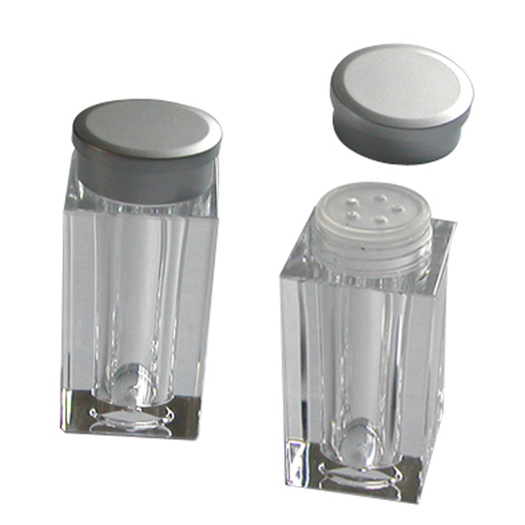 plastic top grade cosmetic container with sifter