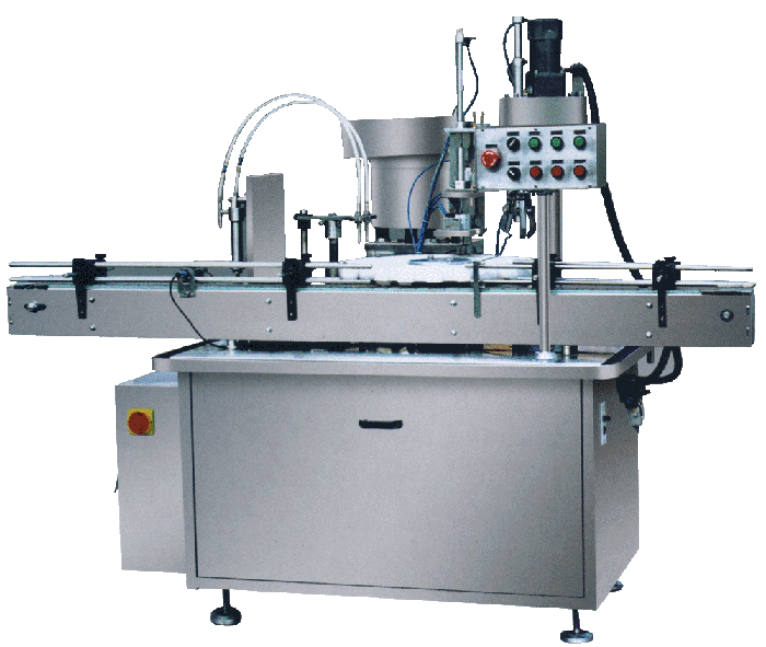 EYE DROP LIQUID FILLING, STOPPERING AND CAP-SCREWING MACHINE