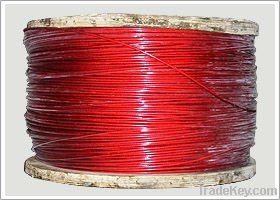 Vinyl/PVC/Nylon Coated Stainless Steel Wire Rope 7*19