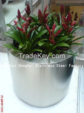 Stainless Steel Planter, Flower Pot