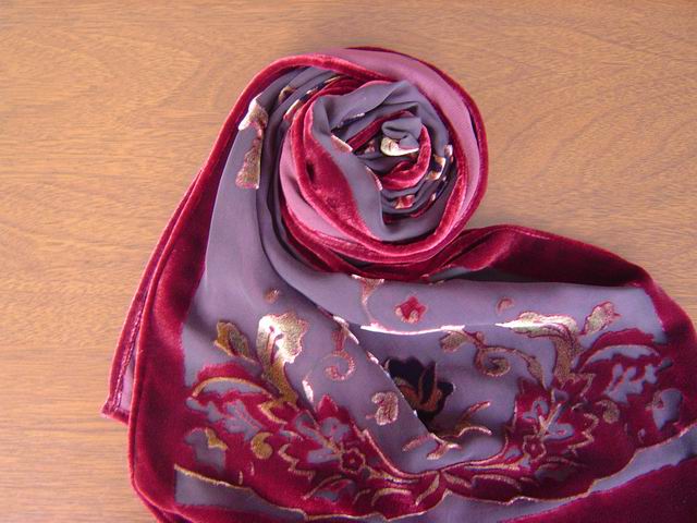 Velvet & Silk Scarf