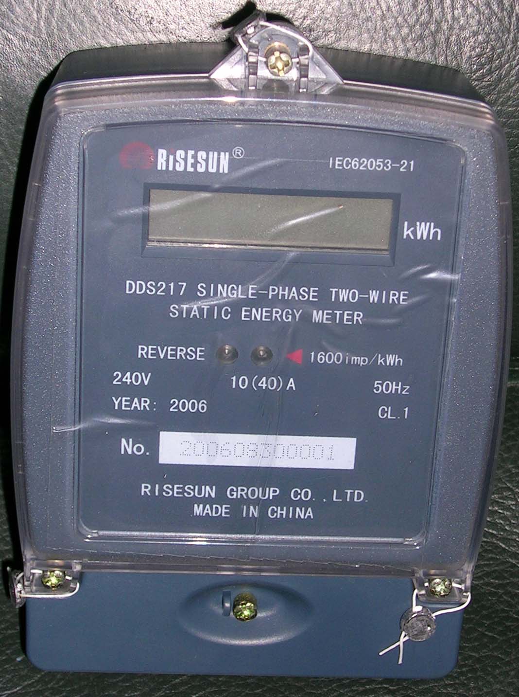 Single Phase Electronic Meter