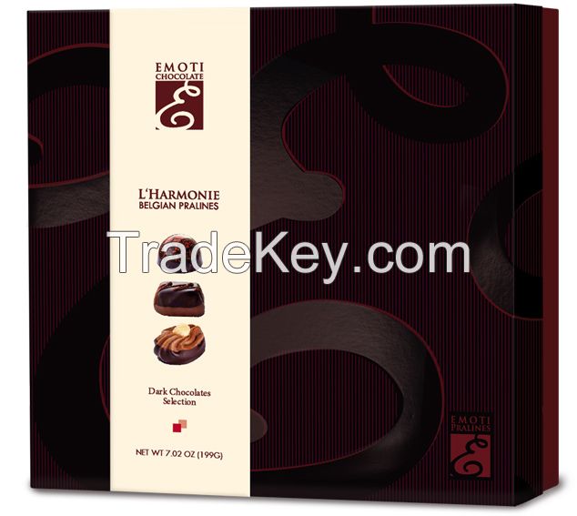 Emoti L'Harmonie( Assorted selection chocolates  a Dark Selection chocolates)