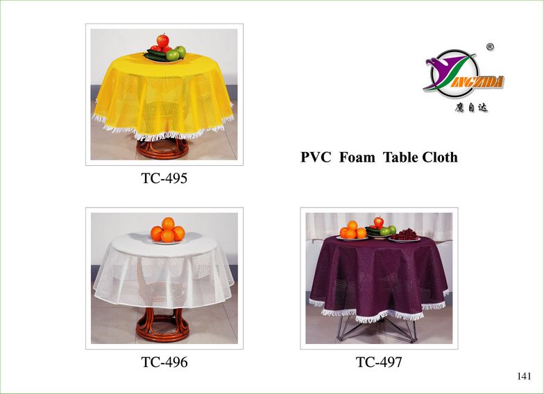 pvc foam table cloth