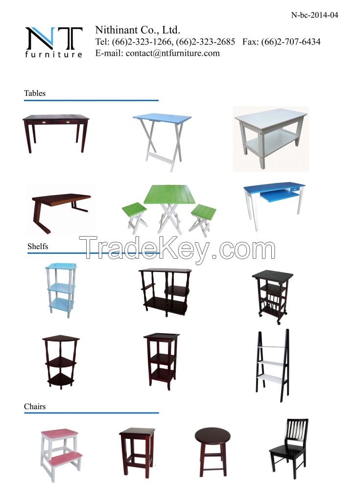 Table, shelf, chair