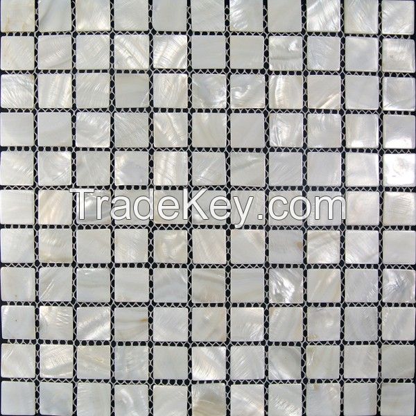 Natural Freshwater / Chinese River Shell Mosaics White Colour