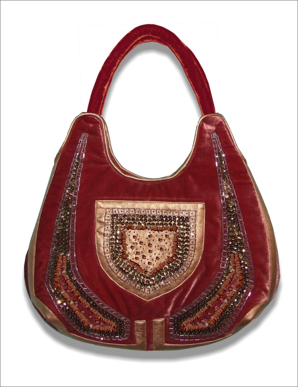 Tamarind Patchwork Velvet Bag