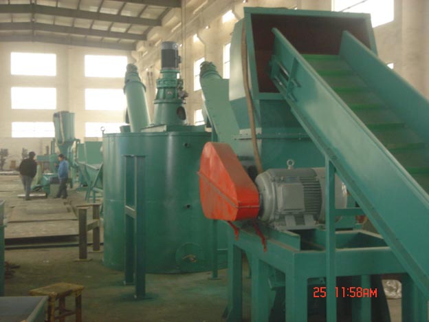 PET bottle flakes recycle machine
