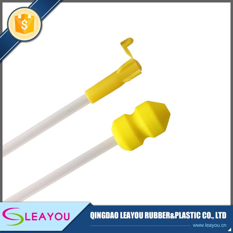 yellow catheter with handle