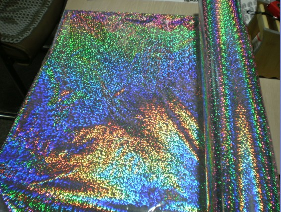 PET metalized holographic film