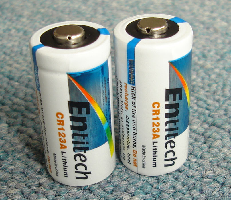 CR123A Lithium-ion battery (Li/MnO2)