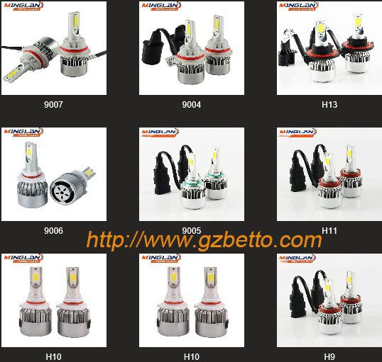 Wholesale Car Led Headlight Bulb, Led Headlamp Bulb 6000lm Each Bulb