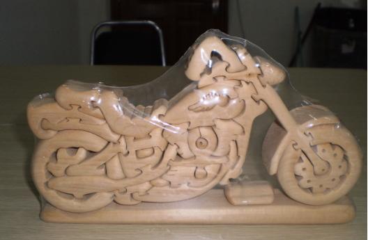 Wooden Animal (Toy)-Motorcycle