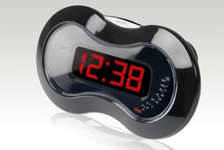 0.9 DC LED clock radio